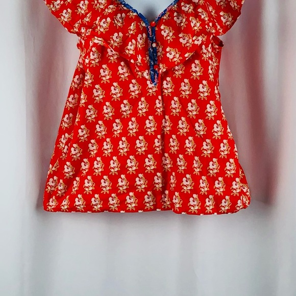 J.Crew Cotton ruffle neckline sleeveless NWT top S - Picture 13 of 14